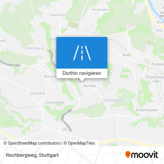 Rechbergweg Karte