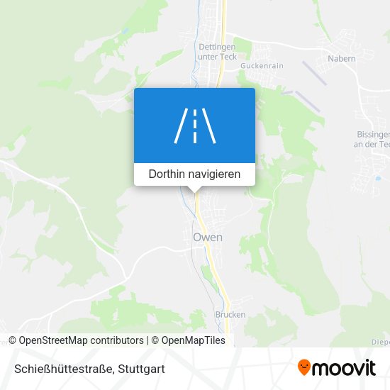Schießhüttestraße Karte