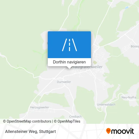 Allensteiner Weg Karte