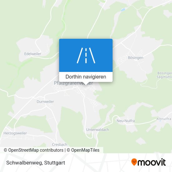 Schwalbenweg Karte