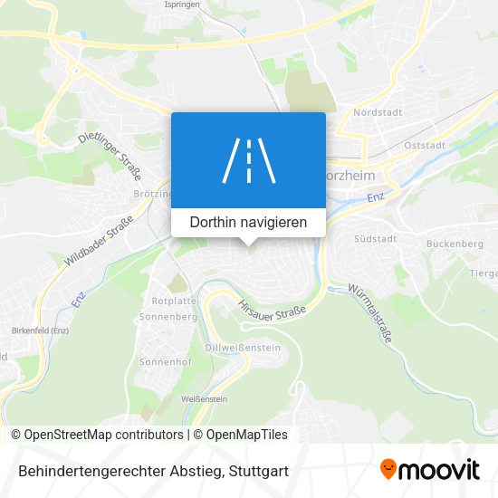 Behindertengerechter Abstieg Karte