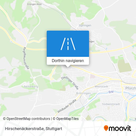 Hirschenäckerstraße Karte