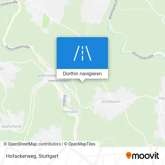 Hofackerweg Karte
