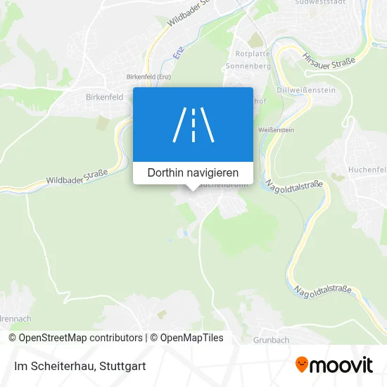 Im Scheiterhau Karte