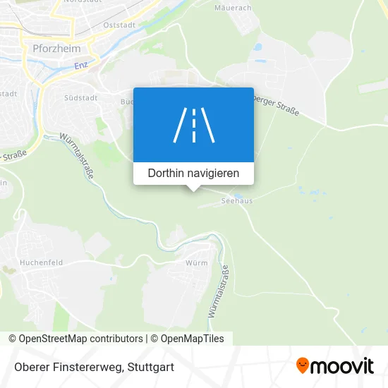 Oberer Finstererweg Karte