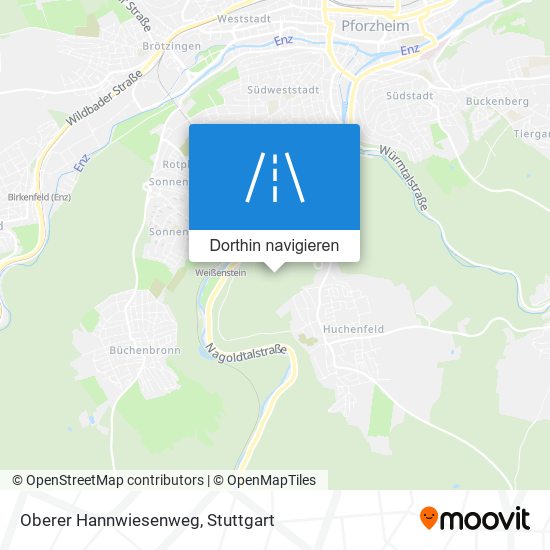 Oberer Hannwiesenweg Karte