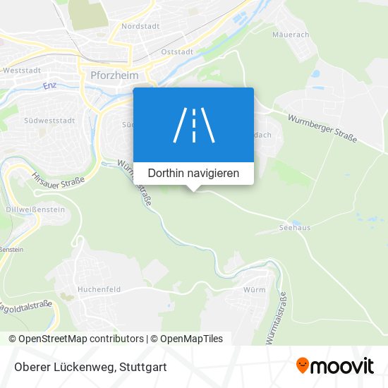 Oberer Lückenweg Karte