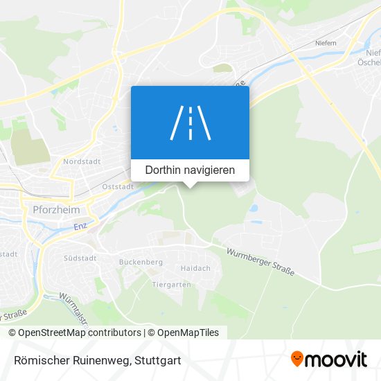 Römischer Ruinenweg Karte