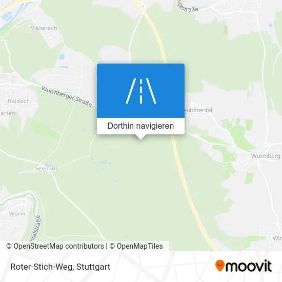 Roter-Stich-Weg Karte