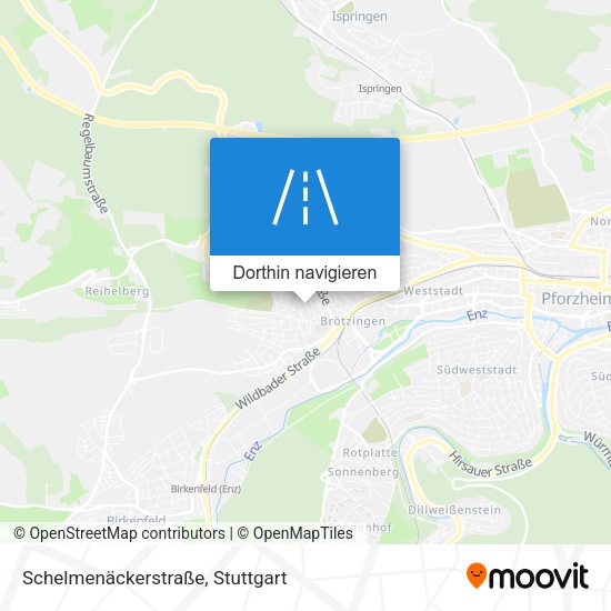 Schelmenäckerstraße Karte