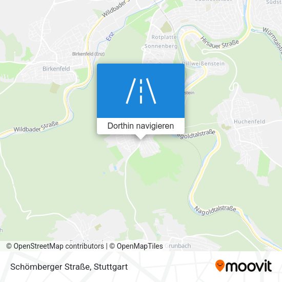 Schömberger Straße Karte