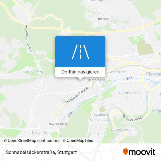 Schnabelsäckerstraße Karte