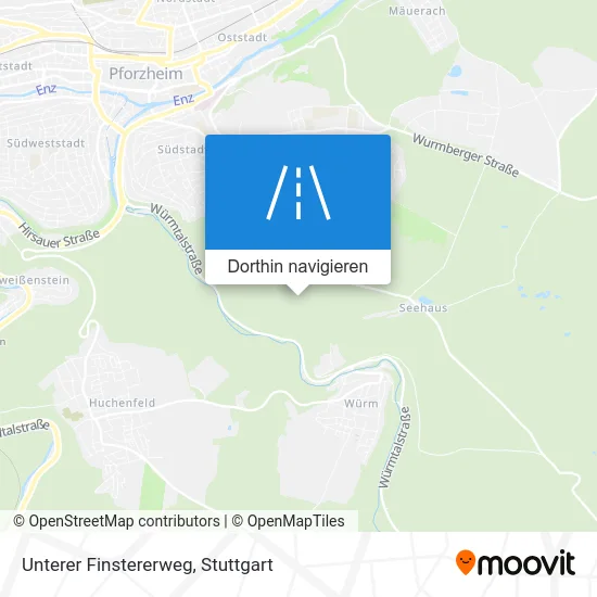 Unterer Finstererweg Karte