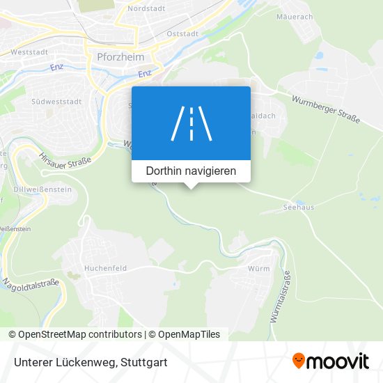 Unterer Lückenweg Karte