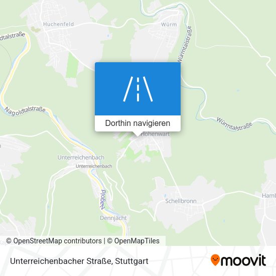 Unterreichenbacher Straße Karte
