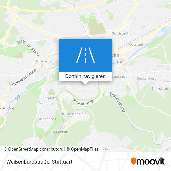 Weißenburgstraße Karte