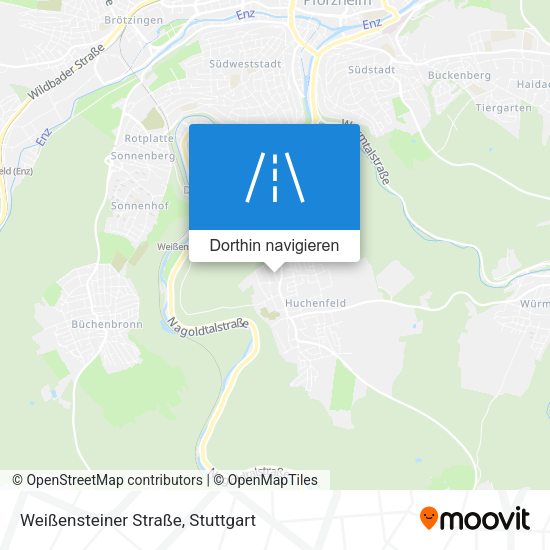 Weißensteiner Straße Karte