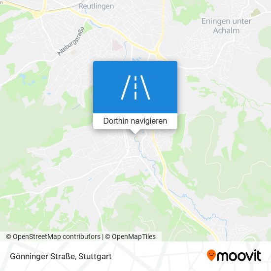 Gönninger Straße Karte