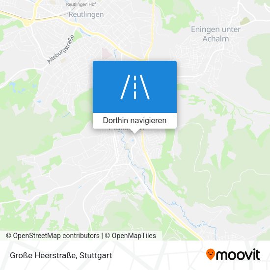 Große Heerstraße Karte