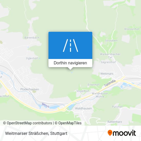 Weitmarser Sträßchen Karte