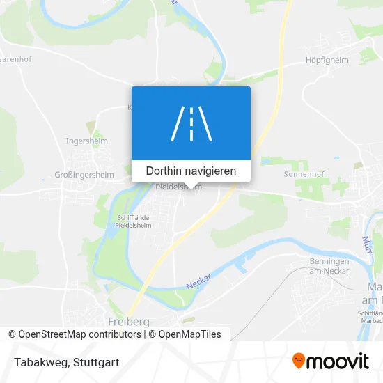 Tabakweg Karte