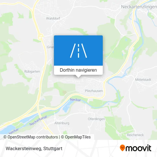 Wackersteinweg Karte