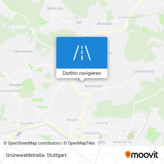 Grünewaldstraße Karte