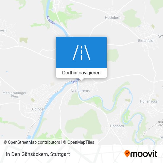 In Den Gänsäckern Karte