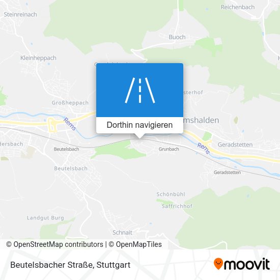 Beutelsbacher Straße Karte