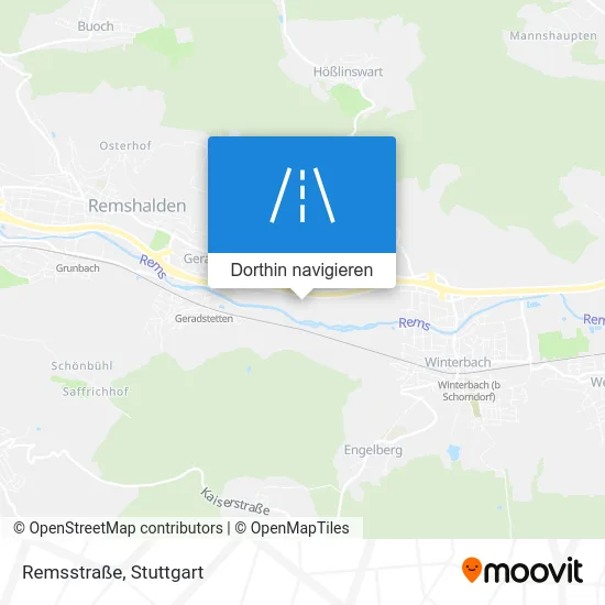 Remsstraße Karte