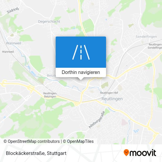 Blockäckerstraße Karte