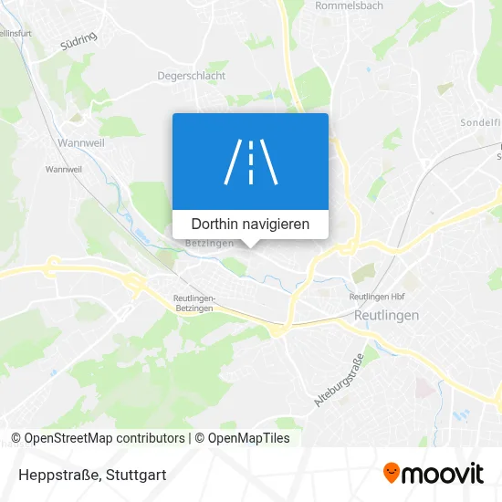 Heppstraße Karte