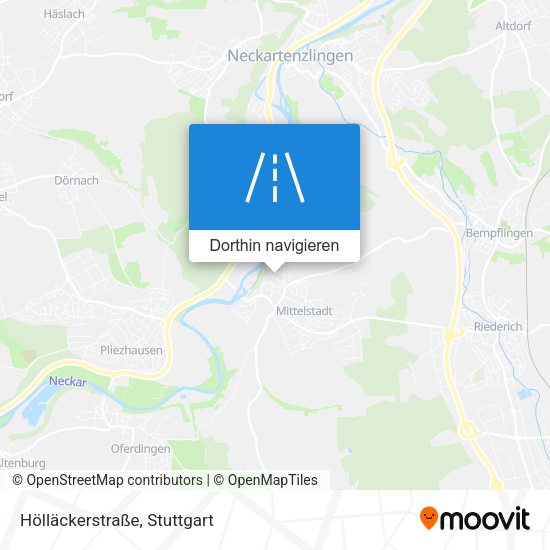 Hölläckerstraße Karte