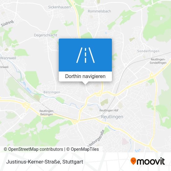 Justinus-Kerner-Straße Karte