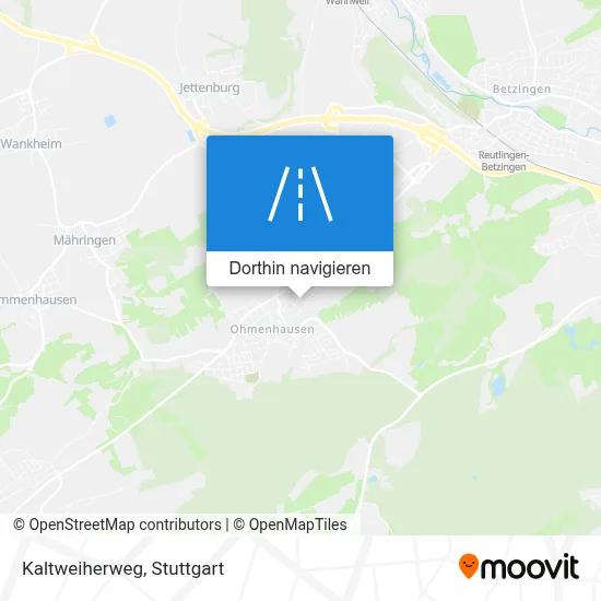 Kaltweiherweg Karte