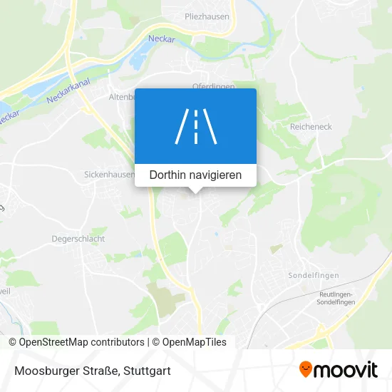 Moosburger Straße Karte