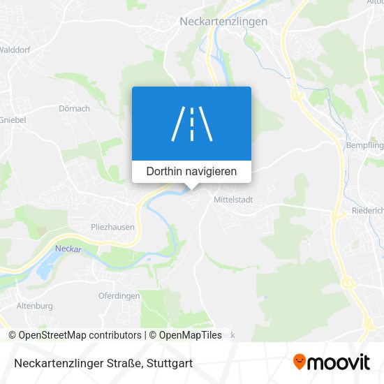 Neckartenzlinger Straße Karte