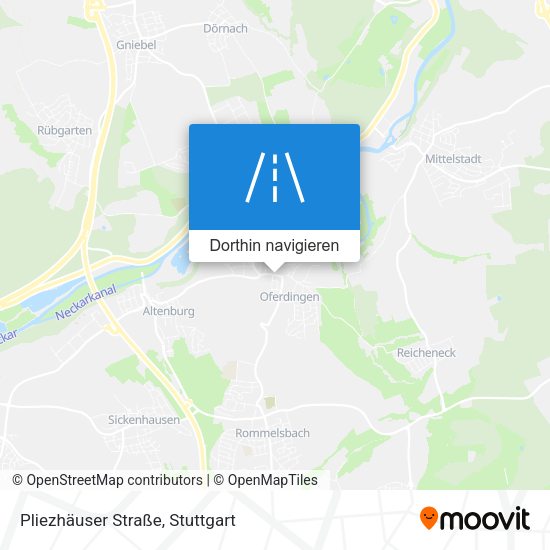 Pliezhäuser Straße Karte