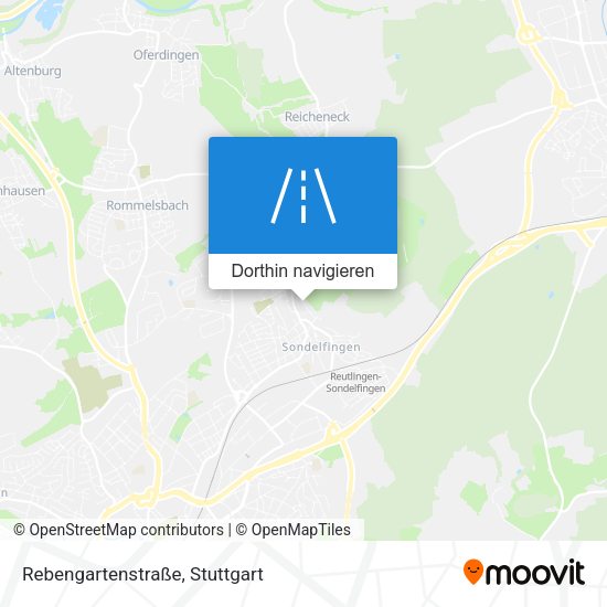 Rebengartenstraße Karte