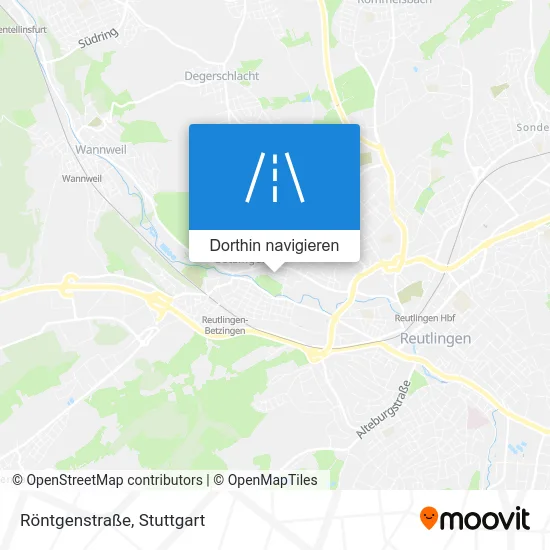 Röntgenstraße Karte