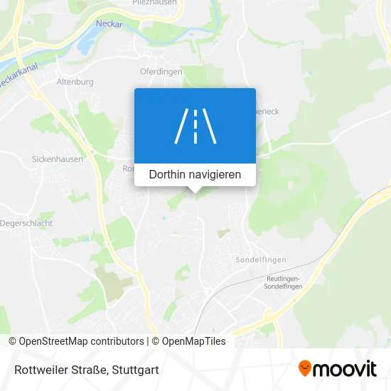 Rottweiler Straße Karte