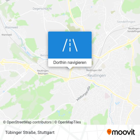 Tübinger Straße Karte