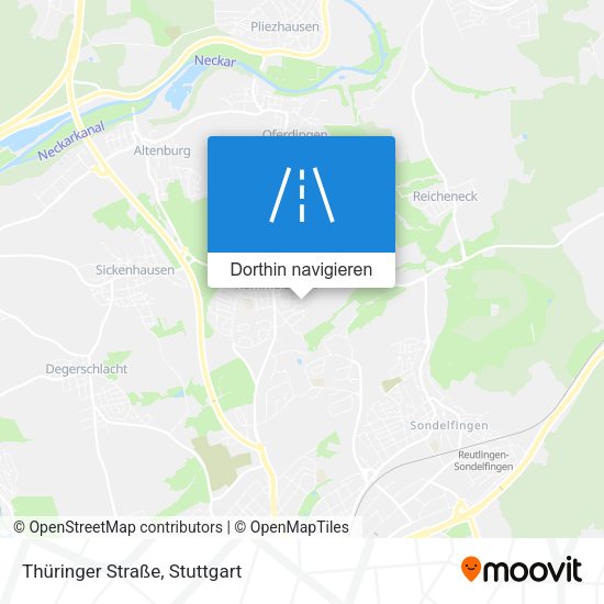 Thüringer Straße Karte