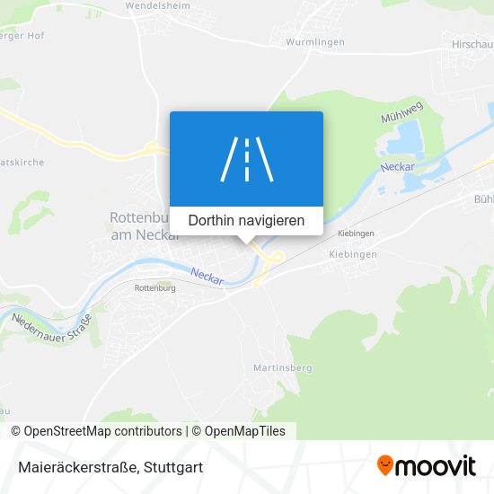 Maieräckerstraße Karte