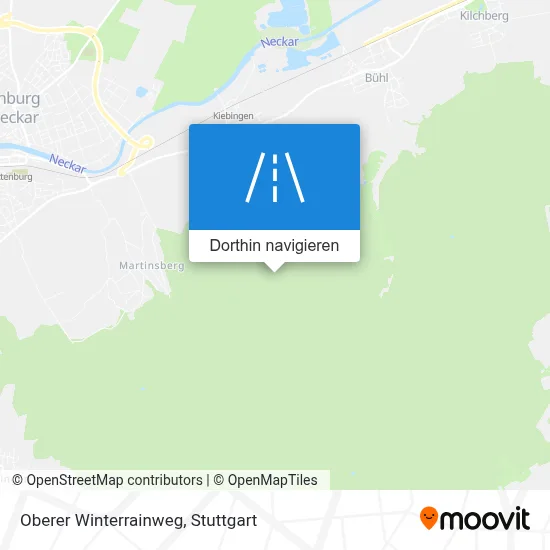 Oberer Winterrainweg Karte