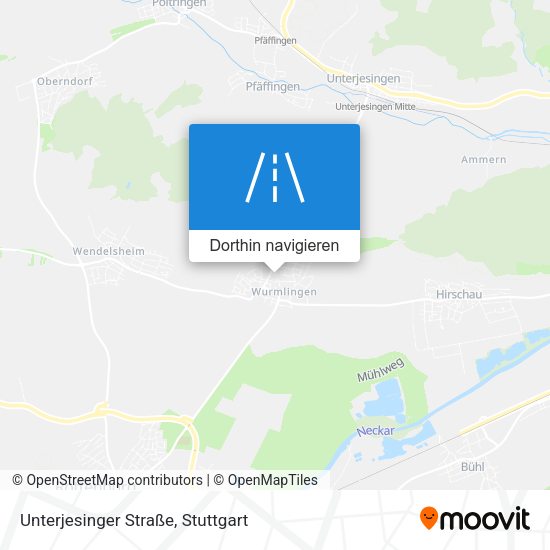 Unterjesinger Straße Karte