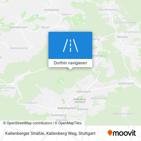 Kallenberger Sträßle, Kallenberg Weg Karte