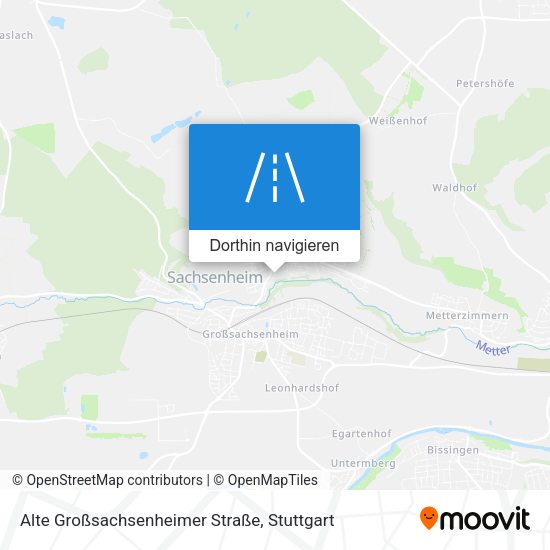 Alte Großsachsenheimer Straße Karte