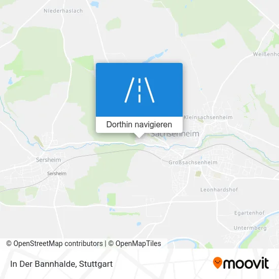 In Der Bannhalde Karte