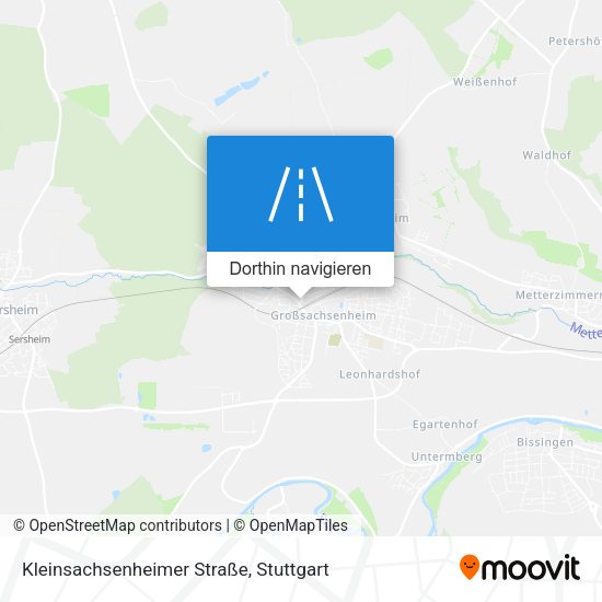 Kleinsachsenheimer Straße Karte